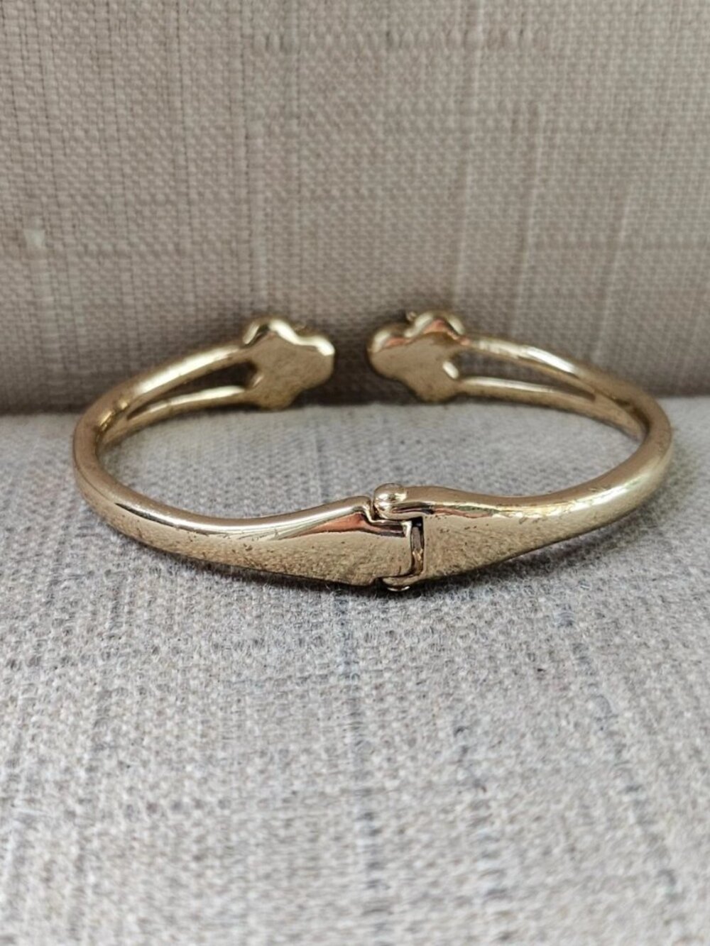 Anne Klein Ladies Bracelet Gold Tone Fashion Cuff Wrist Band Crystal Accent NWOT - Picture 7 of 12